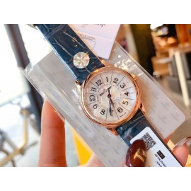 Jaeger Lecoultre Fashion Leather Strap 316l Steel Case Watch