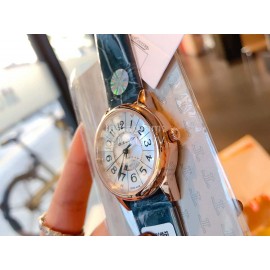 Jaeger Lecoultre Fashion Leather Strap 316l Steel Case Watch