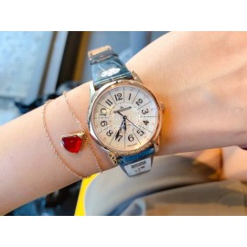 Jaeger Lecoultre Fashion Leather Strap 316l Steel Case Watch