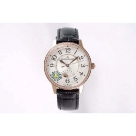 Jaeger Lecoultre 34mm Dial Leather Strap Watch