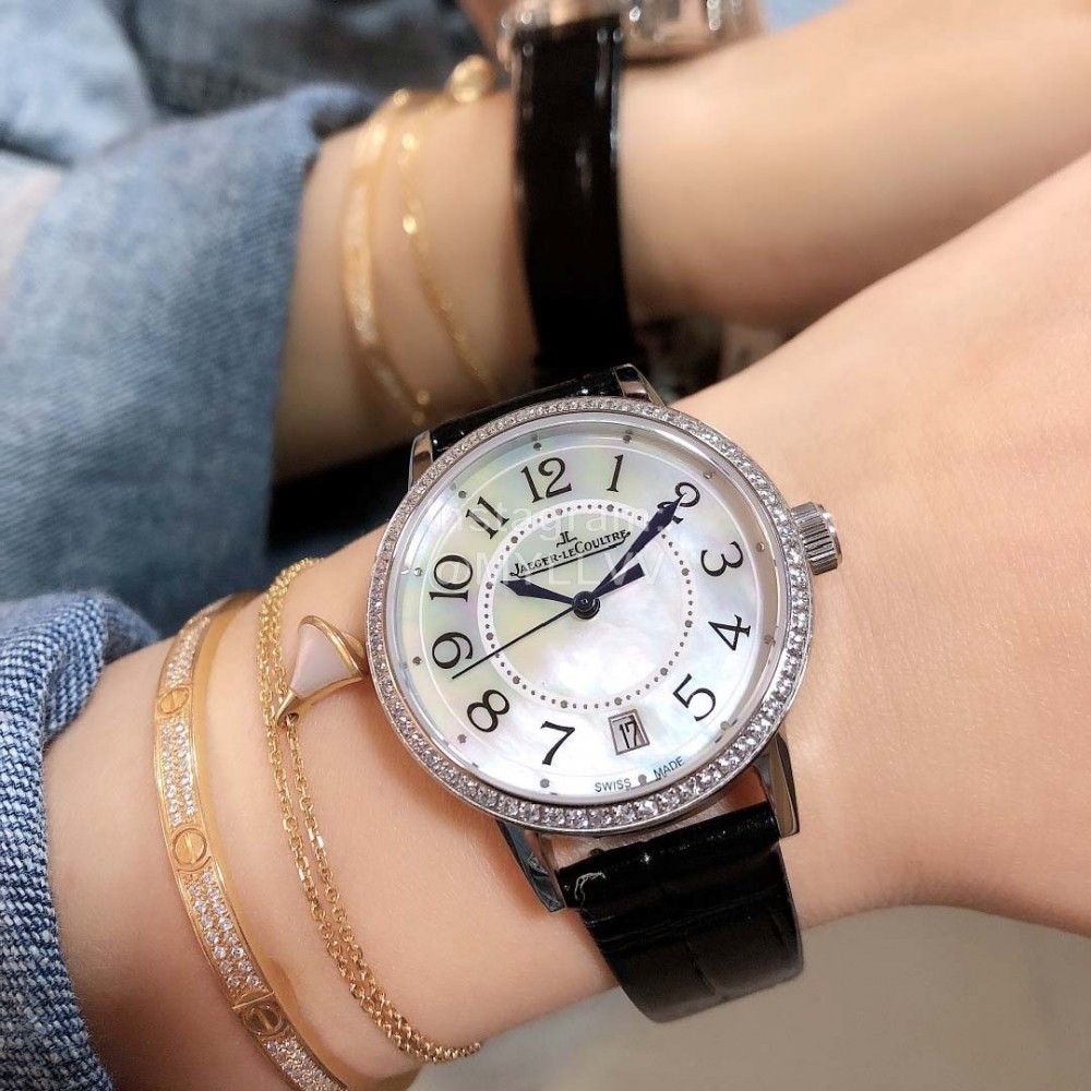 Jaeger Lecoultre Sapphire Crystal 36mm Dial Diamond Watch 