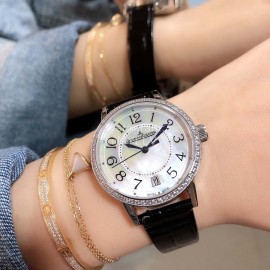 Jaeger Lecoultre Sapphire Crystal 36mm Dial Diamond Watch 