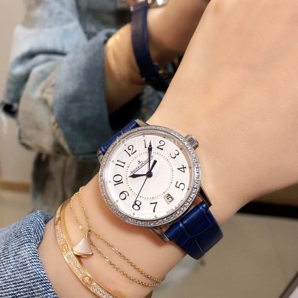 Jaeger Lecoultre Sapphire Crystal 36mm Dial Watch Blue