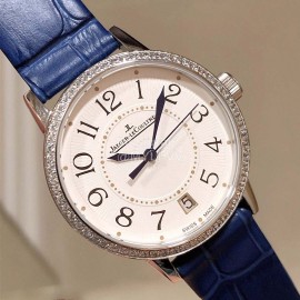 Jaeger Lecoultre Sapphire Crystal 36mm Dial Watch Blue