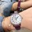 Jaeger Lecoultre Sapphire Crystal 36mm Dial Watch Purple