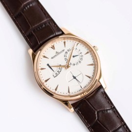 Jaeger Lecoultre Master Ultra Thin RéServe De Marche Watch Brown