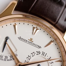 Jaeger Lecoultre Master Ultra Thin RéServe De Marche Watch Brown