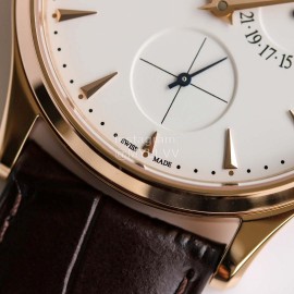 Jaeger Lecoultre Master Ultra Thin RéServe De Marche Watch Brown