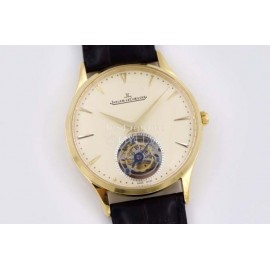 Jaeger Lecoultre Master New Sapphire Crystal Leather Strap Watch