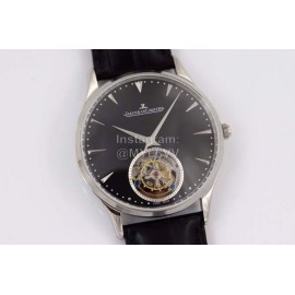Jaeger Lecoultre Master Fashion Sapphire Crystal Leather Strap Watch