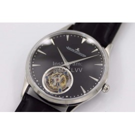 Jaeger Lecoultre Master Fashion Sapphire Crystal Leather Strap Watch
