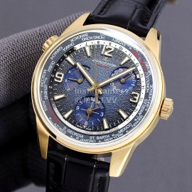Jaeger Lecoultre Geographic Wt 42mm Dial Watch Gold