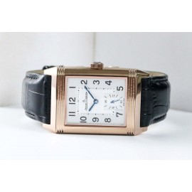 Jaeger Lecoultre An Factory Reverso Fashion Leather Strap Watch