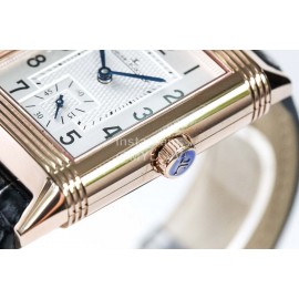 Jaeger Lecoultre An Factory Reverso Fashion Leather Strap Watch