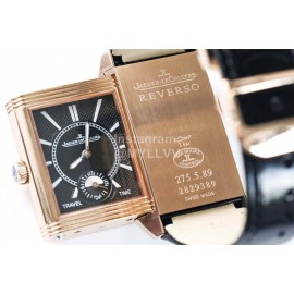 Jaeger Lecoultre An Factory Reverso Fashion Leather Strap Watch