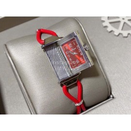 Jaeger Lecoultre Reverso Square Dial Watch For Women Red