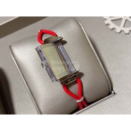 Jaeger Lecoultre Reverso Square Dial Watch For Women Red