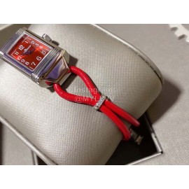 Jaeger Lecoultre Reverso Square Dial Watch For Women Red