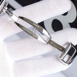 Jaeger Lecoultre 43mm Dial Leather Strap Watch Black