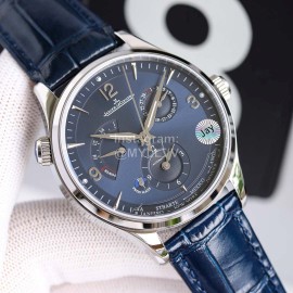 Jaeger Lecoultre 43mm Dial Leather Strap Watch Dark Blue