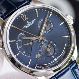 Jaeger Lecoultre 43mm Dial Leather Strap Watch Dark Blue