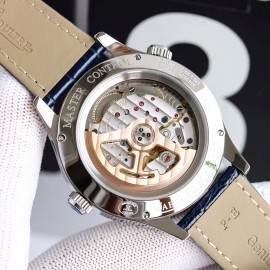 Jaeger Lecoultre 43mm Dial Leather Strap Watch Dark Blue