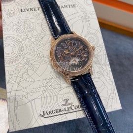 Jaeger Lecoultre 33mm Dial Leather Strap Quartz Watch Gold