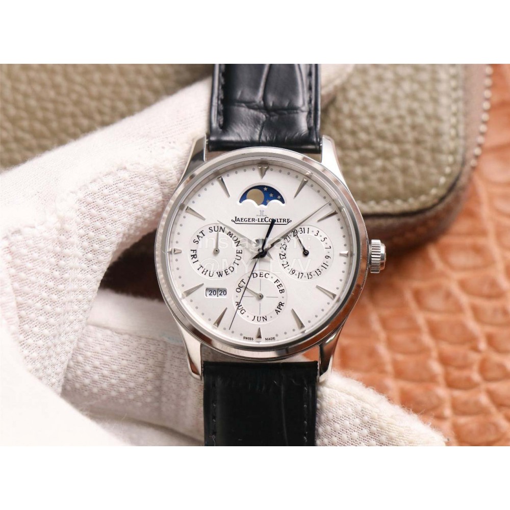 Jaeger Lecoultre 39mm White Dial Multifunctional Watch