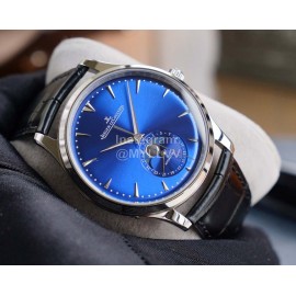 Jaeger Lecoultre Leather Strap 39mm Dial Watch Blue