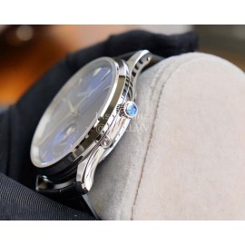 Jaeger Lecoultre Leather Strap 39mm Dial Watch Blue