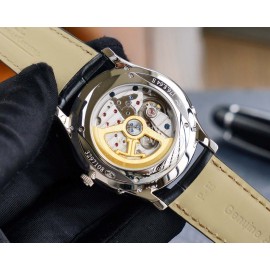 Jaeger Lecoultre Leather Strap 39mm Dial Watch Blue