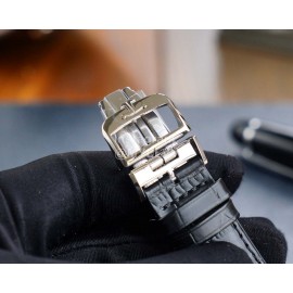 Jaeger Lecoultre Leather Strap 39mm Dial Watch Blue