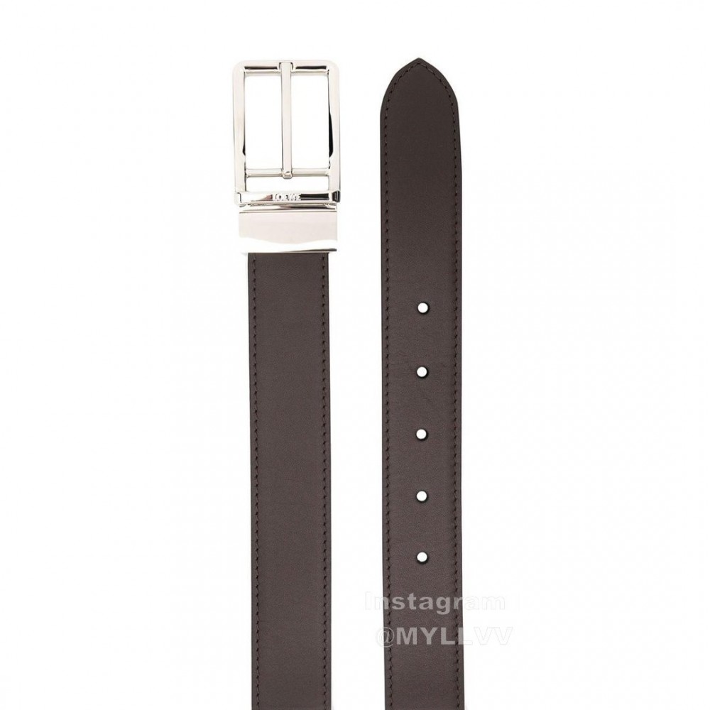 Loewe Soft Leather Pin Buckle 30mm Leisure Belts Black