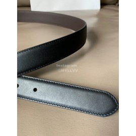 Loewe Soft Leather Pin Buckle 30mm Leisure Belts Black