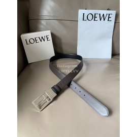 Loewe Soft Leather Pin Buckle 30mm Leisure Belts Black