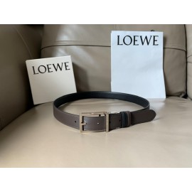 Loewe Soft Leather Pin Buckle 30mm Leisure Belts Black