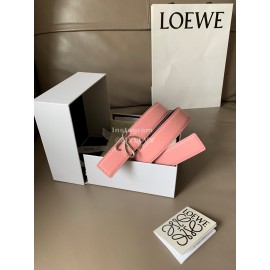 Loewe Soft Leather Gold Buckle 32mm Belts Pink