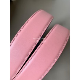 Loewe Soft Leather Gold Buckle 32mm Belts Pink