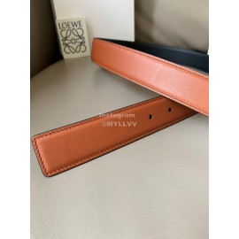 Loewe Soft Leather Gold Buckle 32mm Belts Brown