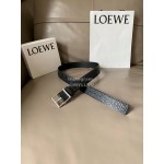 Loewe Embossed Cowhide Pin Buckle 34mm Belts 