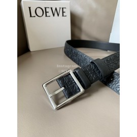 Loewe Embossed Cowhide Pin Buckle 34mm Belts 