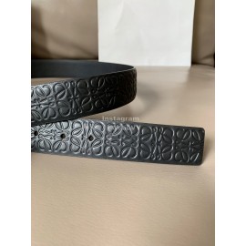Loewe Embossed Cowhide Pin Buckle 34mm Belts 