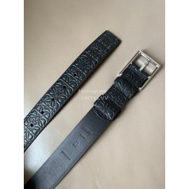 Loewe Embossed Cowhide Pin Buckle 34mm Belts 