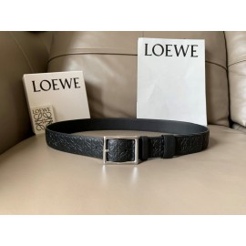 Loewe Embossed Cowhide Pin Buckle 34mm Belts 