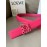 Loewe Fashion Calf Leather Anagram Buckle 32mm Belts Pink