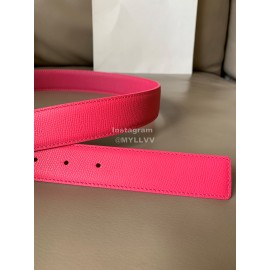 Loewe Fashion Calf Leather Anagram Buckle 32mm Belts Pink
