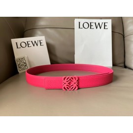 Loewe Fashion Calf Leather Anagram Buckle 32mm Belts Pink