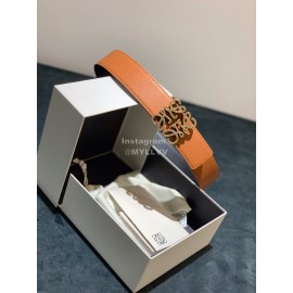 Loewe New Calf Gold Anagram Buckle 40mm Belts Brown