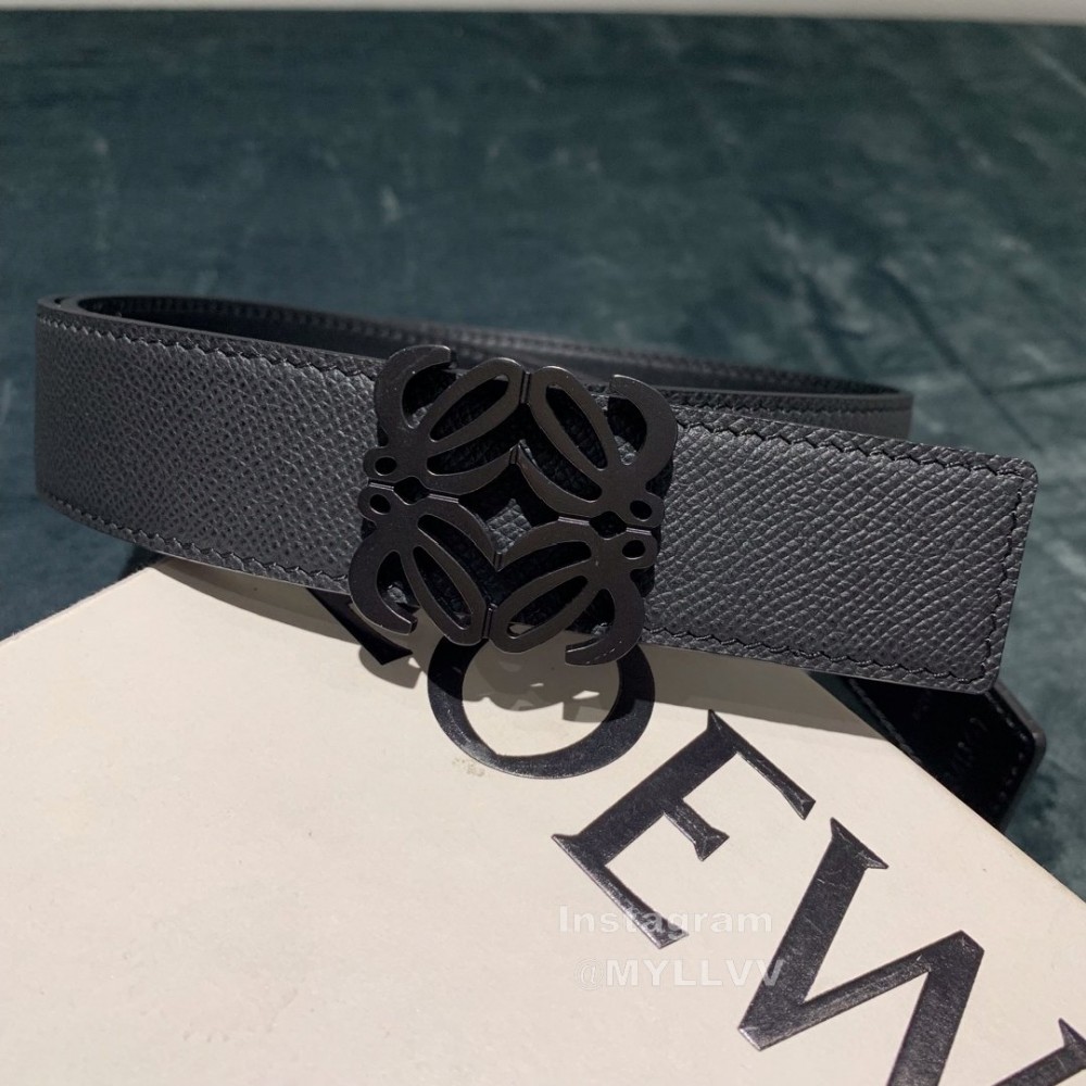 Loewe New Calf Black Anagram Buckle 32mm Belts