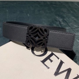 Loewe New Calf Black Anagram Buckle 32mm Belts